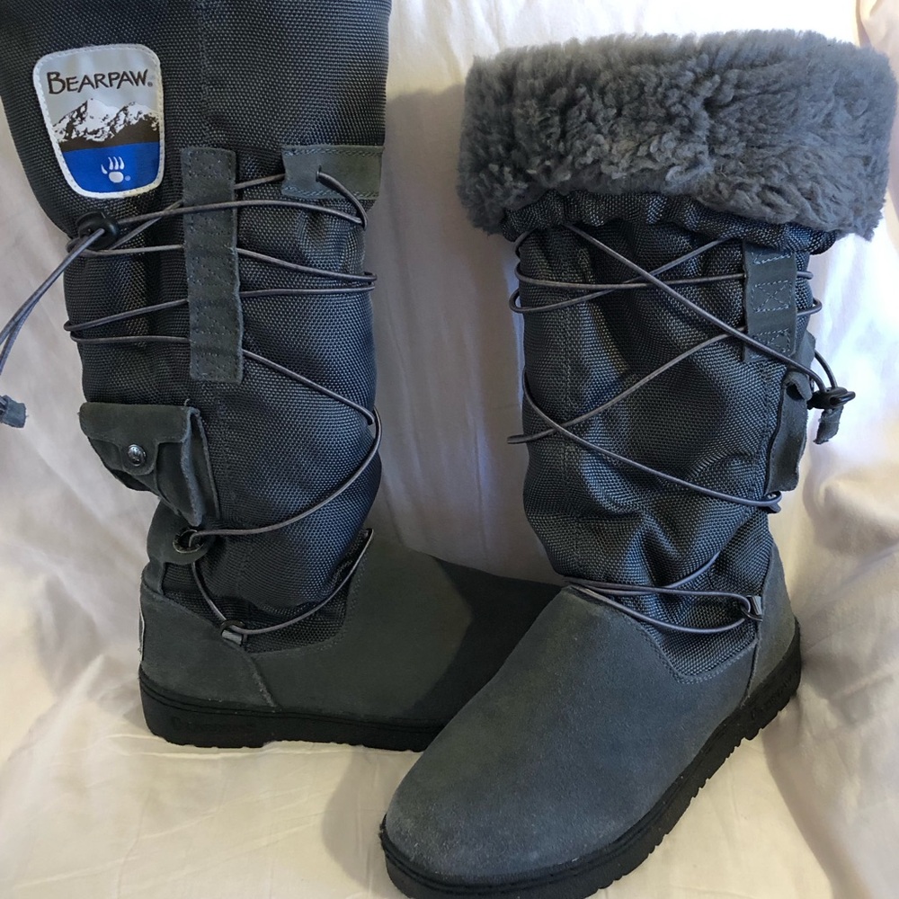 BearPaw Women's Charcoal Winter Boots